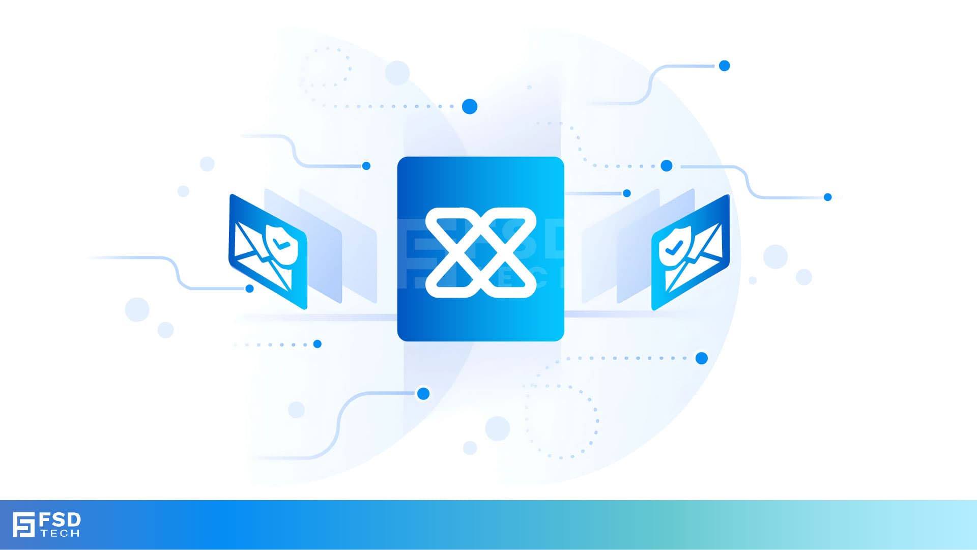 Xcitium Email Security Illustration Showing Protection Against Business Email Compromise And Malware-Free Phishing Attacks