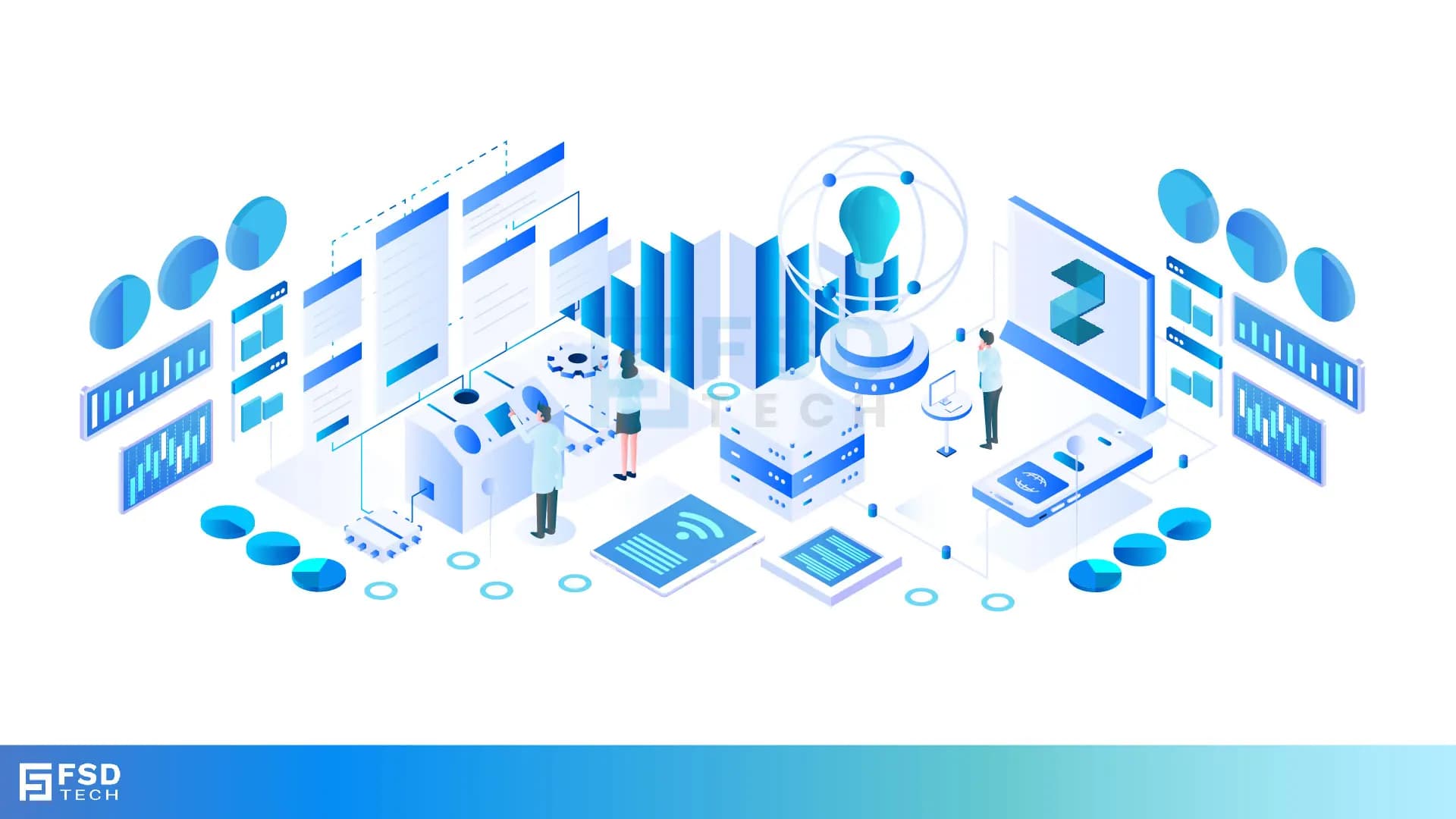 llustration of Zeta HRMS analytics dashboard showing HR data visualizations, predictive insights, and real-time reporting for smarter decisions in UAE organizations.