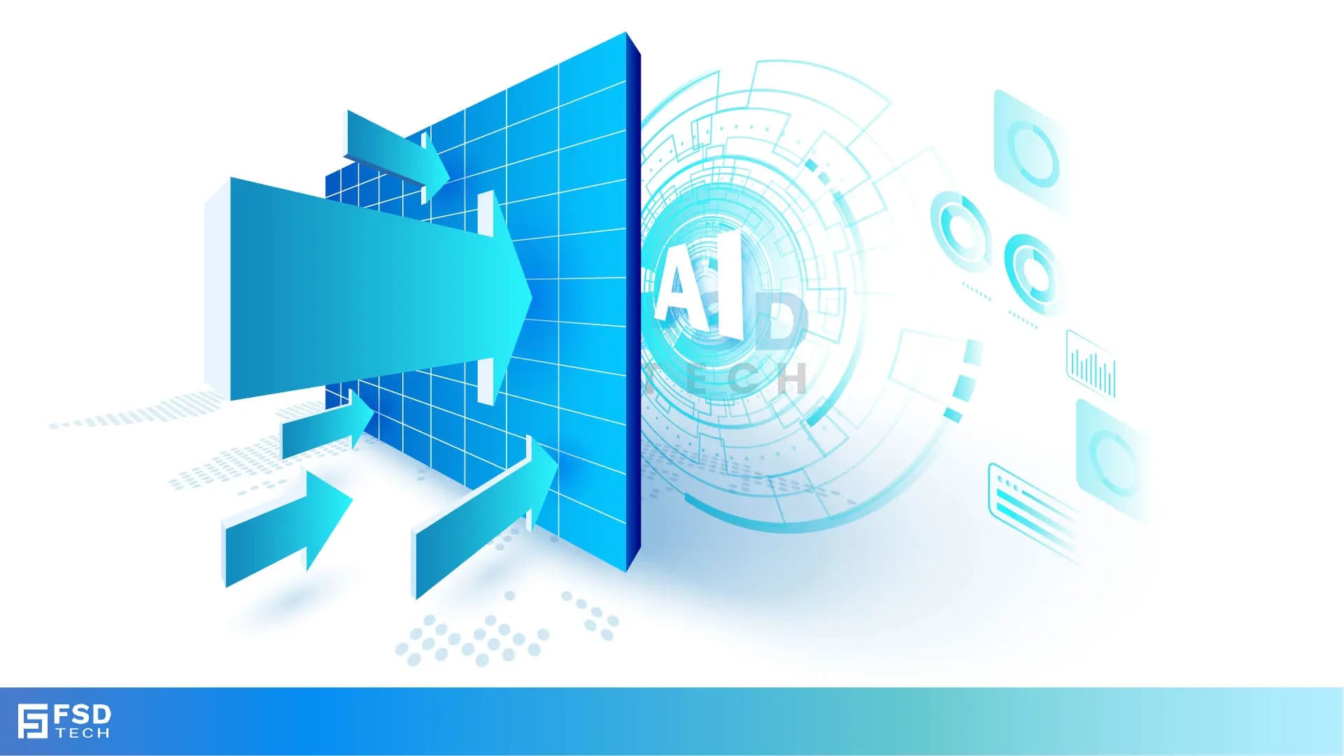 Modern Illustration Of AI-Driven Firewall Analysis And Insights By FSD Tech And Cato Networks. Shows Advanced AI Firewall Engine Filtering Traffic, Optimizing Firewall Rulebases, Improving Security Posture, And Delivering Continuous Compliance With Zero-Trust Principles.