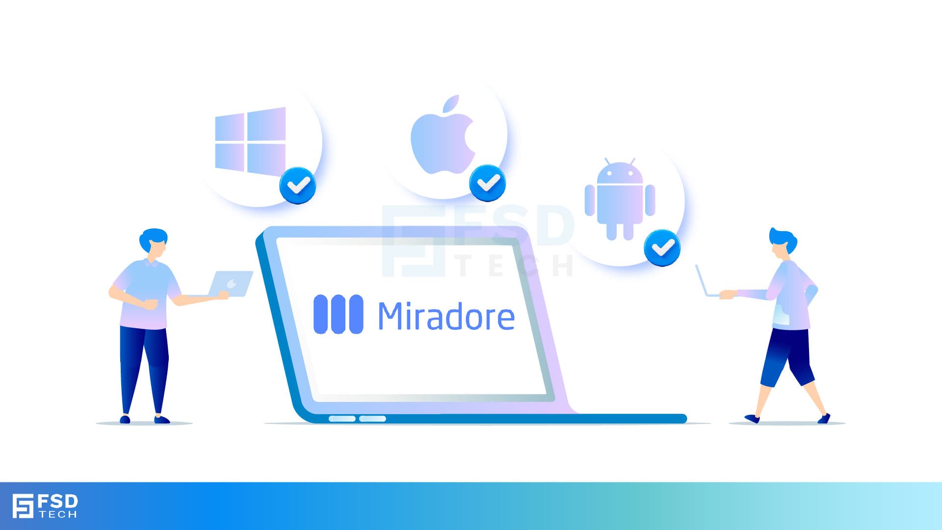 Miradore zero-touch device enrollment supporting Windows, Apple, and Android for secure business onboarding.